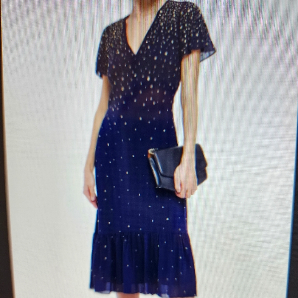 Michael Kors embellished chiffon dress - XL